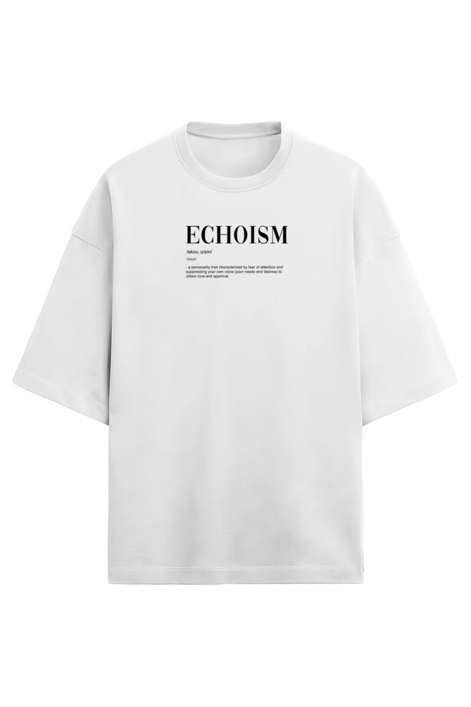 Echoism - lavender/White - Unisex Terry Oversized T-Shirt