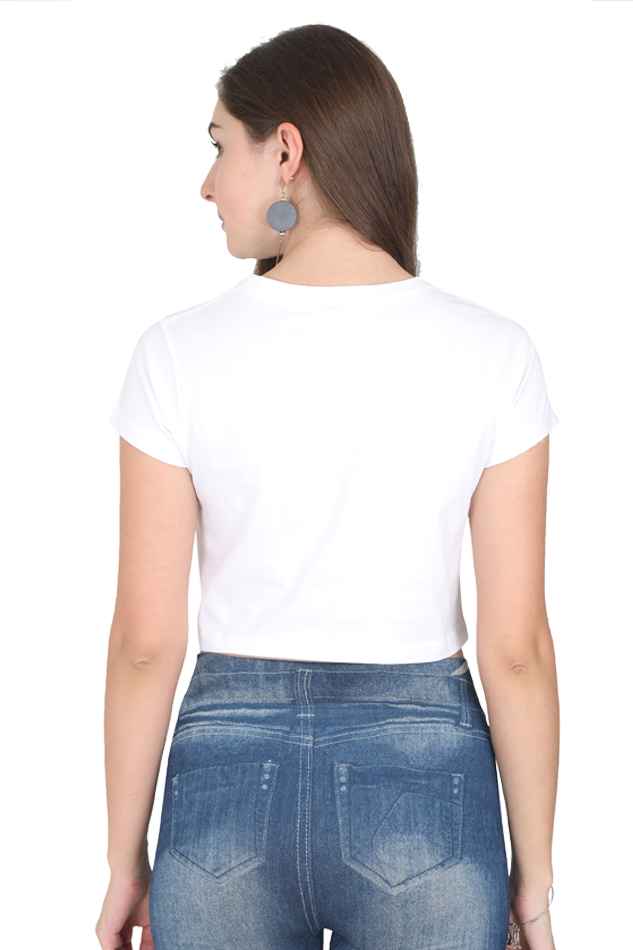 Number one girl - White Crop Top