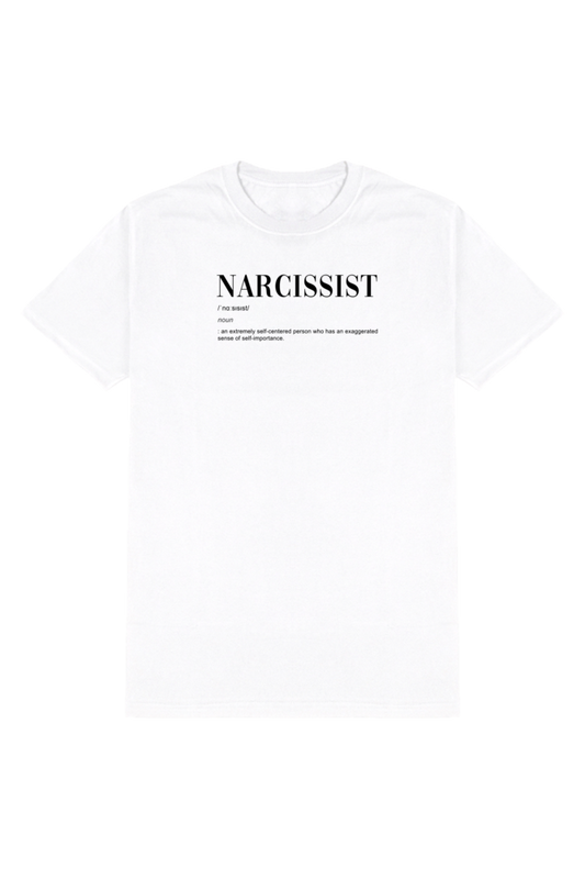 Narcissistic - Standard Crew T-shirt - white