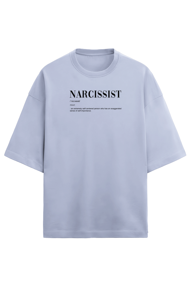 Narcissist - White/lavender - Unisex Terry Oversized