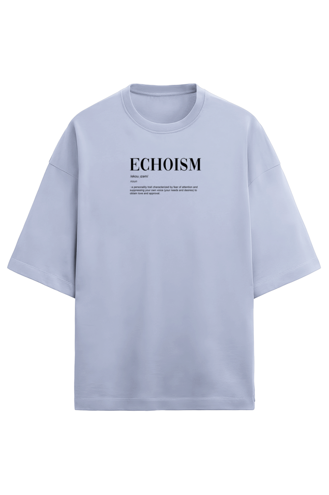 Echoism - lavender/White - Unisex Terry Oversized T-Shirt